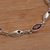 Garnet link bracelet, 'Opulent Nature' - Balinese Garnet and Sterling Silver Link Bracelet (image 2c) thumbail