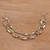 Peridot link bracelet, 'Indah Enam' - Balinese Peridot and Sterling Silver Link Bracelet (image 2) thumbail