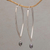 Cultured pearl hoop earrings, 'Oval Opulence' - Cultured Freshwater Pearl and Sterling Silver Hoop Earrings