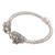 Peridot cuff bracelet, 'Wandering Eyes' - Handmade Peridot 925 Sterling Silver Cuff Bracelet (image 2c) thumbail