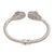 Peridot cuff bracelet, 'Wandering Eyes' - Handmade Peridot 925 Sterling Silver Cuff Bracelet (image 2d) thumbail