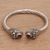 Amethyst cuff bracelet, 'Wandering Eyes' - Handmade Amethyst 925 Sterling Silver Cuff Bracelet (image 2b) thumbail