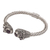 Amethyst cuff bracelet, 'Wandering Eyes' - Handmade Amethyst 925 Sterling Silver Cuff Bracelet (image 2c) thumbail