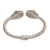 Amethyst cuff bracelet, 'Wandering Eyes' - Handmade Amethyst 925 Sterling Silver Cuff Bracelet (image 2d) thumbail