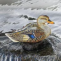 Mallard Duck Handmade Wooden Fridge Magnet Flying Duck Fridge Magnet Cute Duck  Fridge Magnet -  Israel