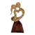 Wood statuette, 'Loving Dance' - Hand Carved Jempinis Wood Romantic Statuette from Bali thumbail