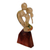 Wood statuette, 'Loving Dance' - Hand Carved Jempinis Wood Romantic Statuette from Bali (image 2b) thumbail