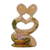 Wood statuette, 'Blossoming Romance' - Hand Carved Jempinis Wood Romantic Statuette from Bali thumbail
