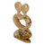 Wood statuette, 'Blossoming Romance' - Hand Carved Jempinis Wood Romantic Statuette from Bali (image 2b) thumbail