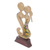 Wood statuette, 'Love Blossoms Between Us' - Hand Carved Balinese Jempinis Wood Romantic Statuette