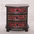 Wood batik jewelry box, 'Kawung Secrets' - Kawung Motif Handcrafted Wood Batik Jewelry Box thumbail