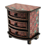 Wood batik jewelry box, 'Kawung Secrets' - Kawung Motif Handcrafted Wood Batik Jewelry Box