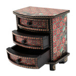 Wood batik jewelry box, 'Kawung Secrets' - Kawung Motif Handcrafted Wood Batik Jewelry Box