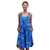 Batik rayon dress, 'Leafy Grove' - Blue Tie-Dyed Batik Leafy Grove Rayon Sleeveless Tunic (image 2a) thumbail