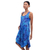 Batik rayon dress, 'Leafy Grove' - Blue Tie-Dyed Batik Leafy Grove Rayon Sleeveless Tunic (image 2e) thumbail