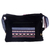 Cotton shoulder bag, 'Lucky Paradise' - Handwoven Multi-Colored Cotton Shoulder Bag with Pockets (image 2b) thumbail