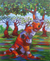 'Shady Forest' - Signed Impressionist Painting of Trees from Java thumbail