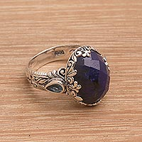 Featured review for Sapphire and blue topaz cocktail ring, Garden Horizon