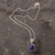 Halskette mit Anhänger aus Saphir und blauem Topas - Halskette mit Anhänger aus Sterlingsilber mit Saphir und blauem Topas