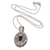 Gold accented sapphire pendant necklace, 'Regal Bouquet' - Sapphire and Gold Accented Sterling Silver Pendant Necklace
