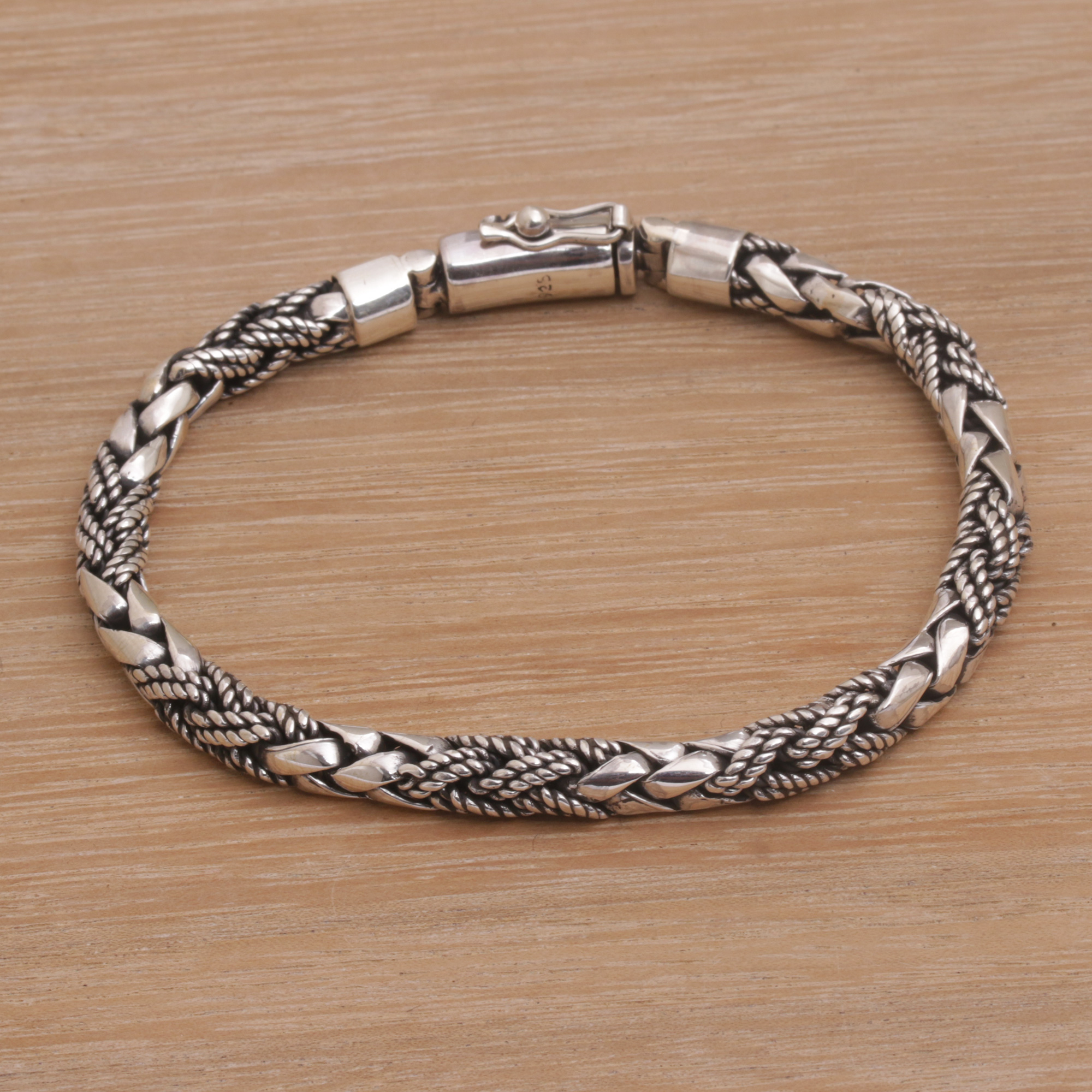 UNICEF Market | Handmade Sterling Silver Braided Bracelet from Bali ...