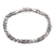 Sterling silver braided bracelet, 'Banded Krait' - Handmade Sterling Silver Braided Bracelet from Bali