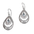 Blue topaz dangle earrings, 'Gift of Flowers in Blue' - Artisan Handmade Blue Topaz 925 Sterling Silver Earrings
