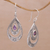 Amethyst dangle earrings, 'Gift of Flowers in Purple' - Artisan Handmade Amethyst 925 Sterling Silver Earrings