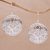 Sterling silver dangle earrings, 'Love Tangle' - Fair Trade 925 Sterling Silver Circular Dangle Earrings