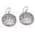 Sterling silver dangle earrings, 'Love Tangle' - Fair Trade 925 Sterling Silver Circular Dangle Earrings