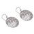 Sterling silver dangle earrings, 'Love Tangle' - Fair Trade 925 Sterling Silver Circular Dangle Earrings