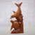 Escultura en madera - Escultura de delfines y tortugas de madera de Suar de Indonesia