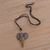 Polymer clay pendant necklace, 'Elephant Bust' - Artisan Handmade Polymer Clay Elephant Pendant Necklace (image 2c) thumbail