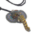 Polymer clay pendant necklace, 'Elephant Bust' - Artisan Handmade Polymer Clay Elephant Pendant Necklace (image 2e) thumbail