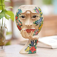 Wood On Stand Masks at NOVICA