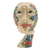 Wood mask, 'Butterfly Smile' - Hand Carved Hibiscus Wood Floral and Butterfly Mask (image 2a) thumbail