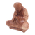 Wood statuette, 'Meditative' - Handcrafted Balinese Suar Wood Meditating Buddha Statuette (image 2d) thumbail