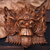 Wood mask, 'Royal Demon' - Acacia Wood Wall Mask of a Demon Queen from Bali