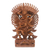 Wood sculpture, 'Garuda and Vishnu' - Hindu Suar Wood Sculpture of Vishnu from Bali thumbail