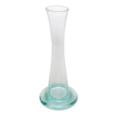 Blown Glass Cylindrical Tube Vase Handcrafted in Bali