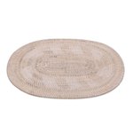 Ate grass and bamboo decorative table mat, 'Sunlight Weave' - Handwoven Oval Ate Grass and Bamboo Decorative Table Mat
