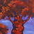 'Plumeria Sunset' - Signed Impressionist Painting of Two Trees from Java (image 2b) thumbail