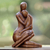 Wood sculpture, 'Mom's Love Never Ends' - Hand-Carved Romantic Suar Wood Sculpture from Bali thumbail
