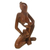 Wood sculpture, 'Mother's Care' - Hand Carved Mother and Child Suar Wood Sculpture from Bali (image 2e) thumbail