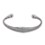 Sterling silver cuff bracelet, 'Woven Mystery' - Weave Motif Sterling Silver Cuff Bracelet from Bali