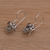 Garnet dangle earrings, 'Marry Me' - Heart-Shaped Garnet Dangle Earrings from Bali (image 2c) thumbail