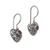 Garnet dangle earrings, 'Marry Me' - Heart-Shaped Garnet Dangle Earrings from Bali (image 2d) thumbail