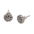 Sterling silver stud earrings, 'Prideful Circles' - Circular Sterling Silver Stud Earrings from Bali (image 2d) thumbail