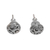 Sterling silver stud earrings, 'Dreamy Spirals' - Spiral Motif Circular Sterling Silver Earrings from Bali thumbail