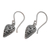 Sterling silver dangle earrings, 'Pointed Vines' - Pointed Sterling Silver Dangle Earrings Crafted in Bali (image 2d) thumbail